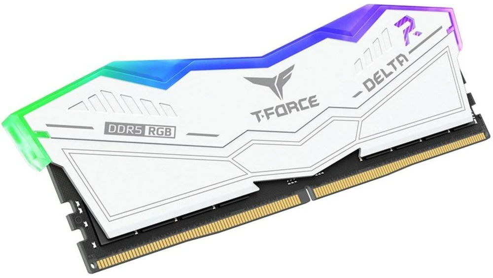 Nešiojamo kompiuterio atmintis Team Group Teamgroup operatyvioji atmintis T-Force Delta RGB FF4D532G6400HC32ADC01, DDR5, 16 GB, 6400 MHz, CL32, 1.35 V, 2 modulių rinkinys