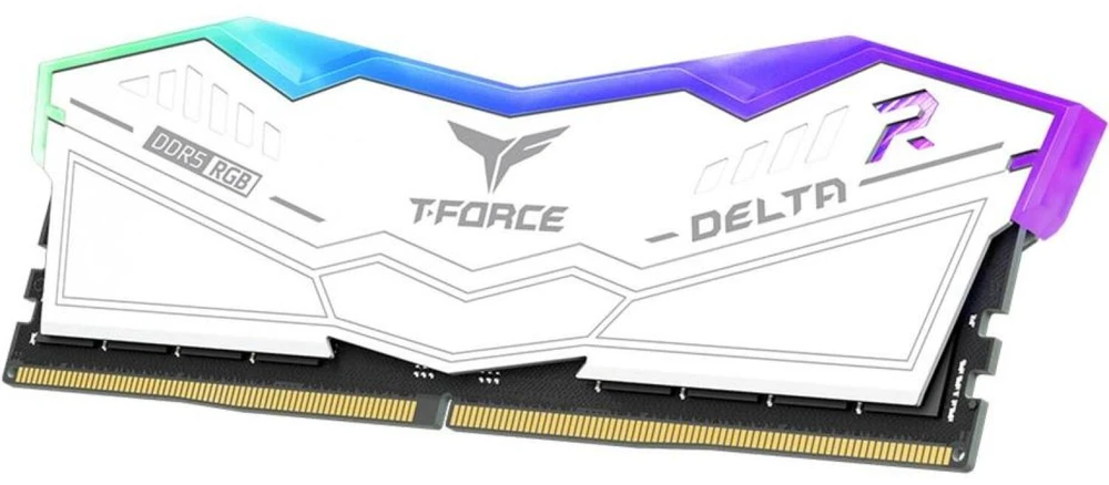 Nešiojamo kompiuterio atmintis Team Group Teamgroup operatyvioji atmintis T-Force Delta RGB FF4D532G6400HC32ADC01, DDR5, 16 GB, 6400 MHz, CL32, 1.35 V, 2 modulių rinkinys