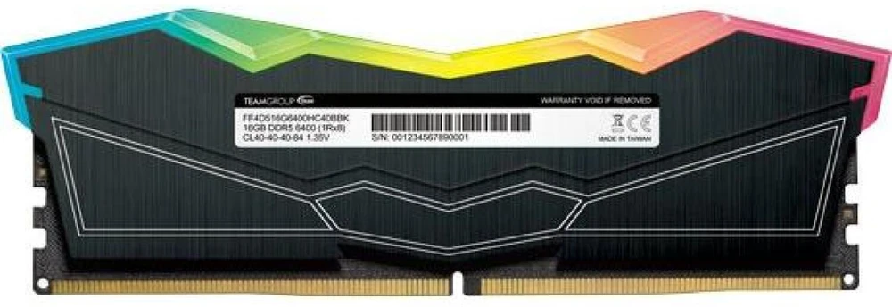 RAM Team Group Delta RGB, DDR5-6000, CL30, 32 GB - juodas