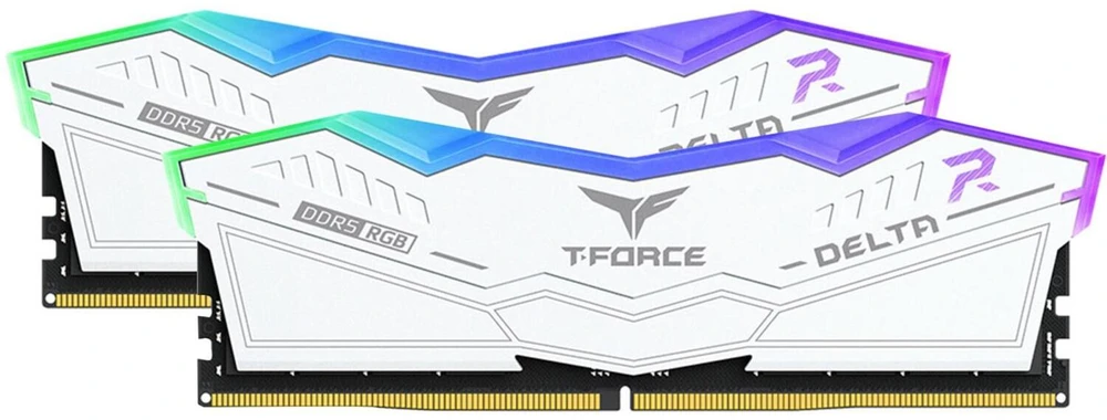 Nešiojamo kompiuterio atmintis Team Group Teamgroup operatyvioji atmintis T-Force Delta RGB FF4D532G6400HC32ADC01, DDR5, 16 GB, 6400 MHz, CL32, 1.35 V, 2 modulių rinkinys