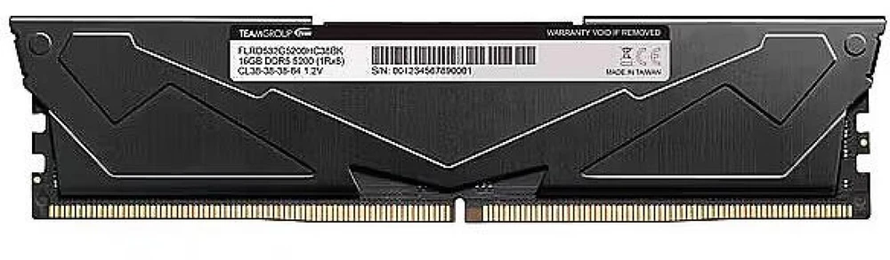 RAM Team Group Team Vulcan Juodas 16GB DDR5 5200-C40, FLBD516G5200HC40C01