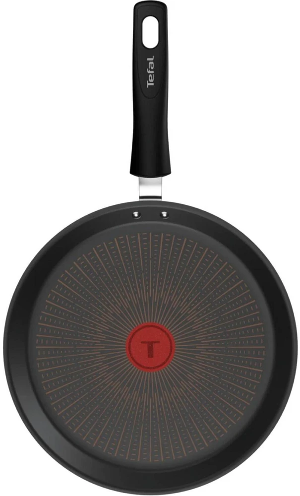 Tefal Crêpe keptuvė Experience Unbreakable G33438, 25cm, juoda, FusionCore danga, indukcija, Thermo-Signal