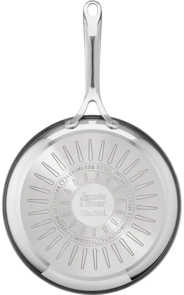 Tefal Keptuvė By Jamie Oliver Cook Smart E31004, 24 cm, nerūdijantis plienas, Titanium 2X neprideganti danga, Thermo-Signal