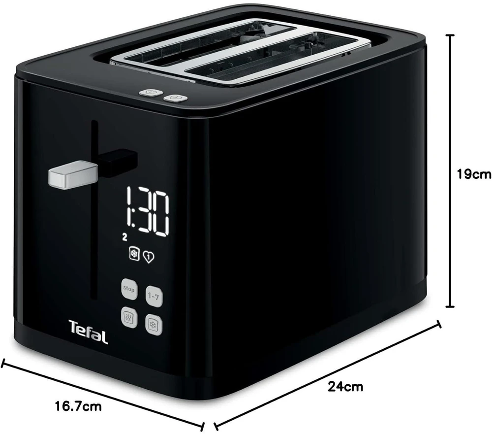 Tefal TT640810 skrudintuvas 2 griežinėliai Juoda 850 W