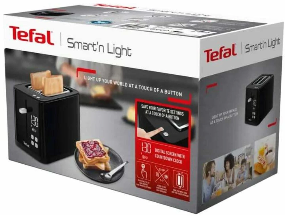 Tefal TT640810 skrudintuvas 2 griežinėliai Juoda 850 W