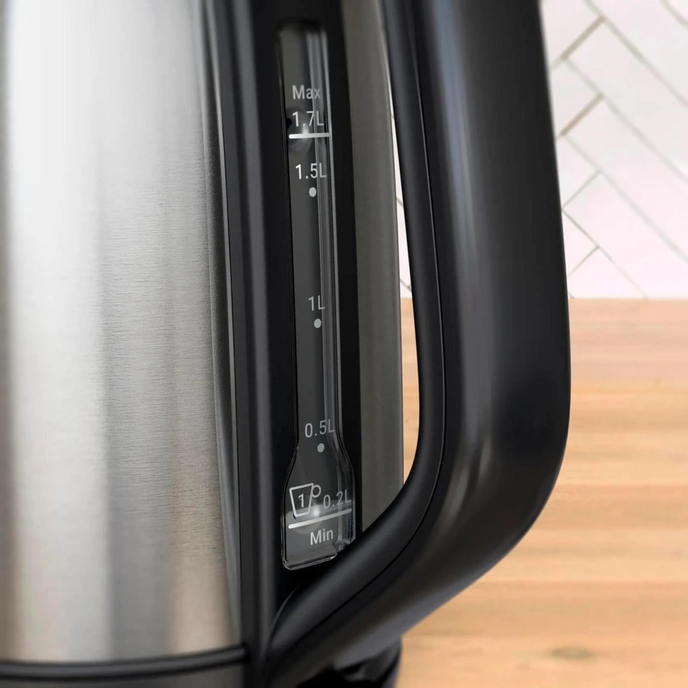 Tefal Virdulys KO5S2DE Subito, 2400W, 1l, 220-240V, nerūdijantis plienas/juodas, automatinis išsijungimas, apsauga nuo perkaitimo