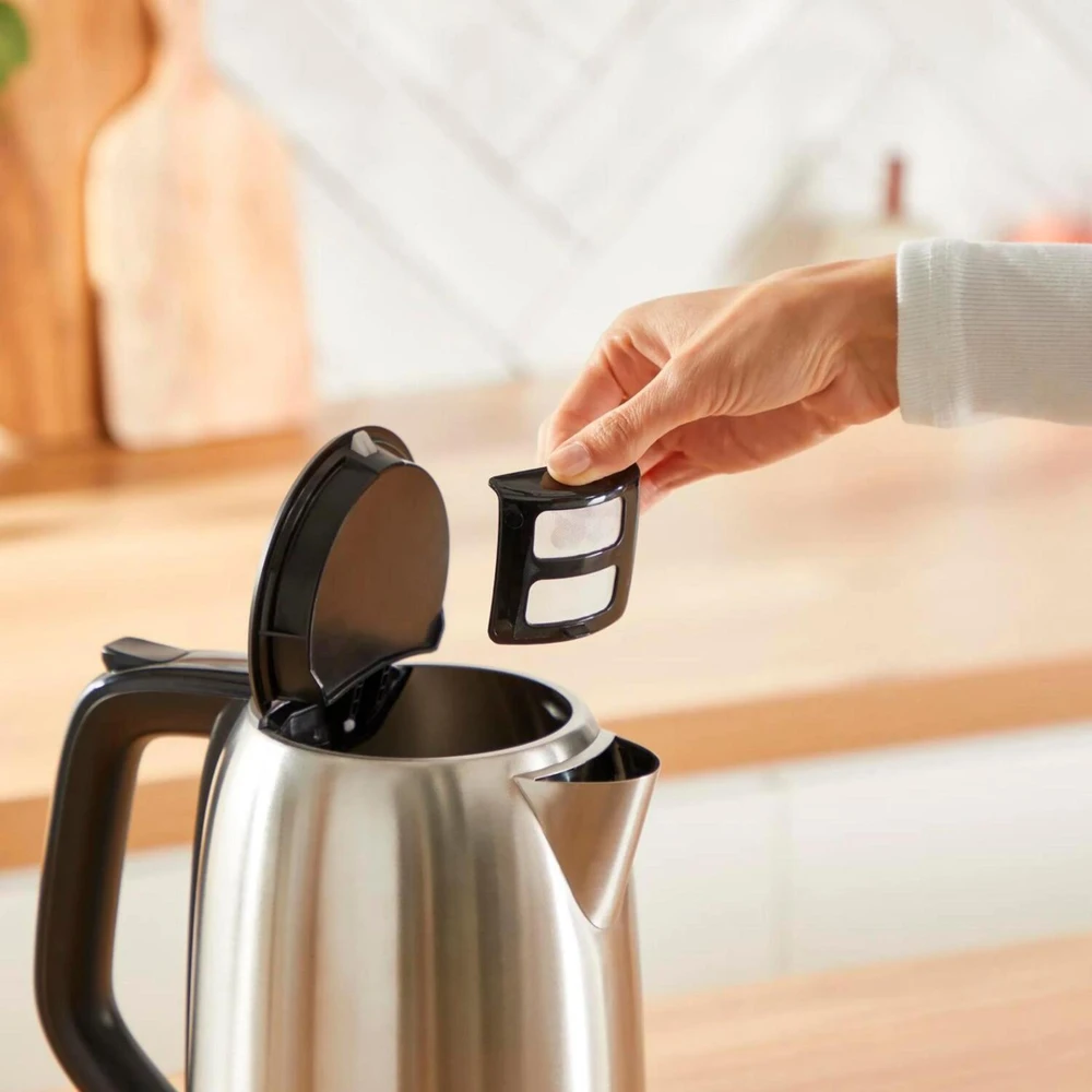 Tefal Virdulys KO5S2DE Subito, 2400W, 1l, 220-240V, nerūdijantis plienas/juodas, automatinis išsijungimas, apsauga nuo perkaitimo