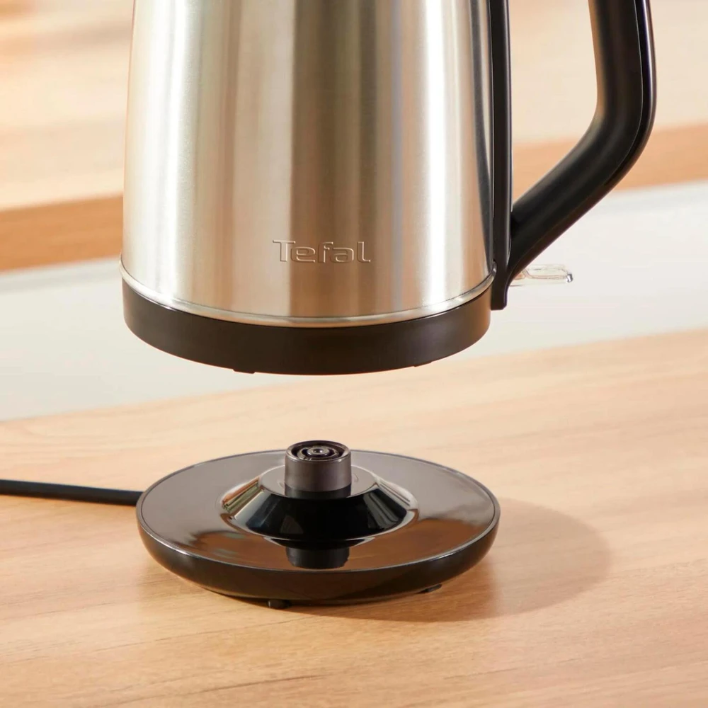 Tefal Virdulys KO5S2DE Subito, 2400W, 1l, 220-240V, nerūdijantis plienas/juodas, automatinis išsijungimas, apsauga nuo perkaitimo