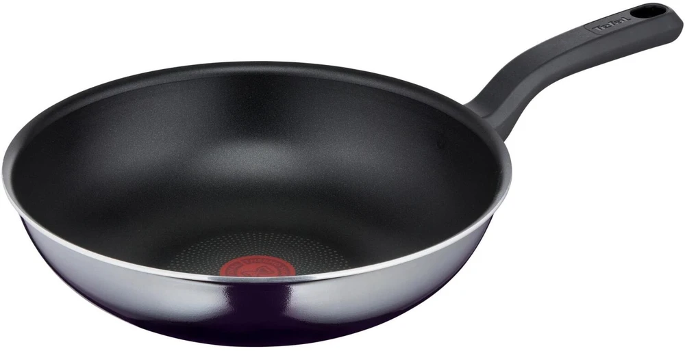 TEFAL D52619 Resist Wokpfanne 28cm mit Spiegel-Effekt juodas