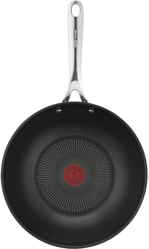 Tefal Wok keptuvė E31019, 28cm, nerūdijantis plienas, titano neprideganti danga, indukcinė, Thermo-Signal
