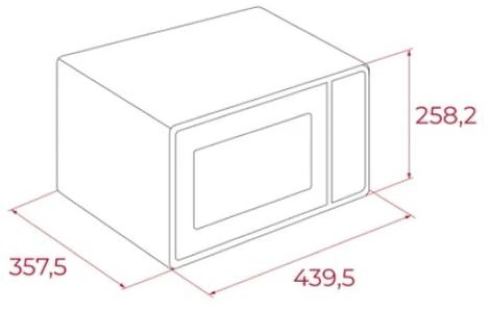 Mikrobangų krosnelė Teka MW FS20 WH Microwave 20 l 700 W Juodas, Baltas