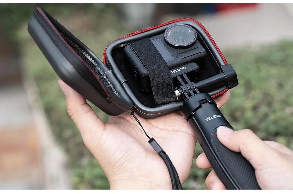 Telesin dėklas sportinėms kameroms (įskaitant Insta360 Ace Pro 2, DJI Action 5 Pro, GoPro 13)