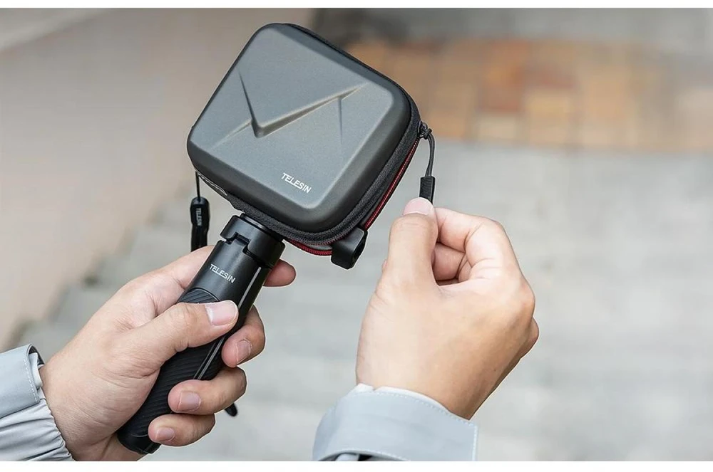 Telesin dėklas sportinėms kameroms (įskaitant Insta360 Ace Pro 2, DJI Action 5 Pro, GoPro 13)