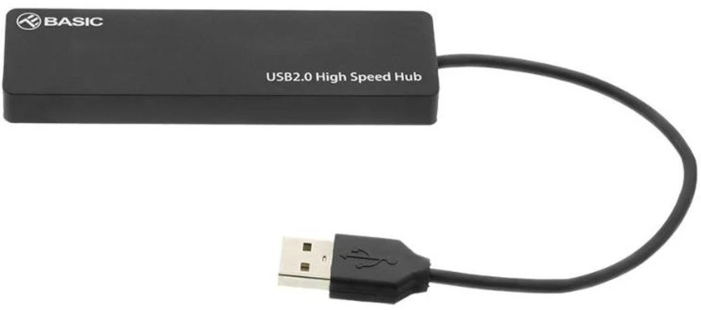 USB 2.0 šakotuvas su 4 prievadais Tellur Basic, juodas