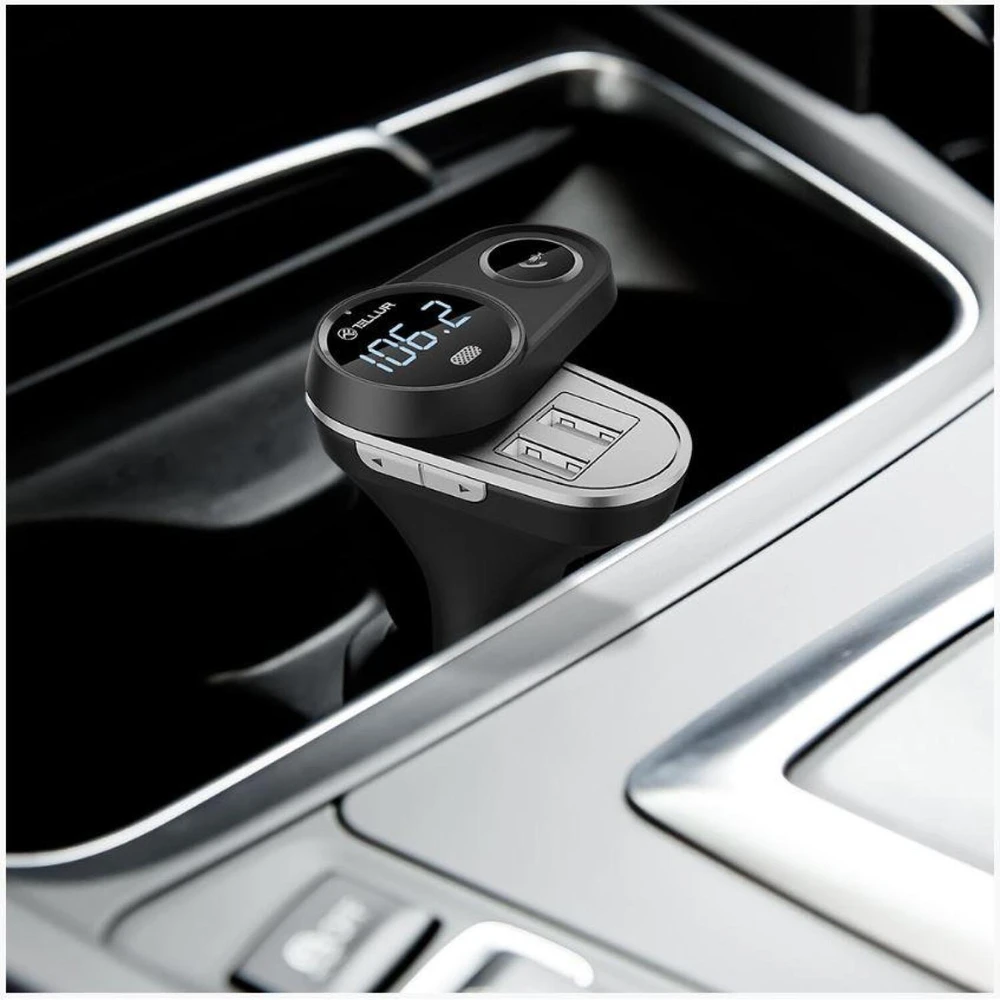 Automobilinis Bluetooth FM siųstuvas Tellur FMT-B5, juodas