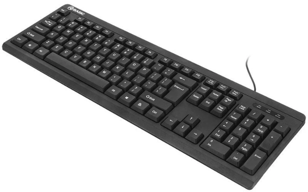 Tellur Bazinė laidinė klaviatūra US, USB, juoda