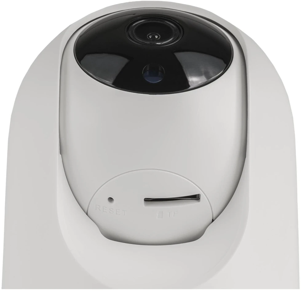 „Tellur“ išmanioji „WiFi“ vidaus kamera, su horizontalia ir vertikalia jungtimi, 3 MP, „UltraHD“, automatinis sekimas, PTZ, „Baltas“