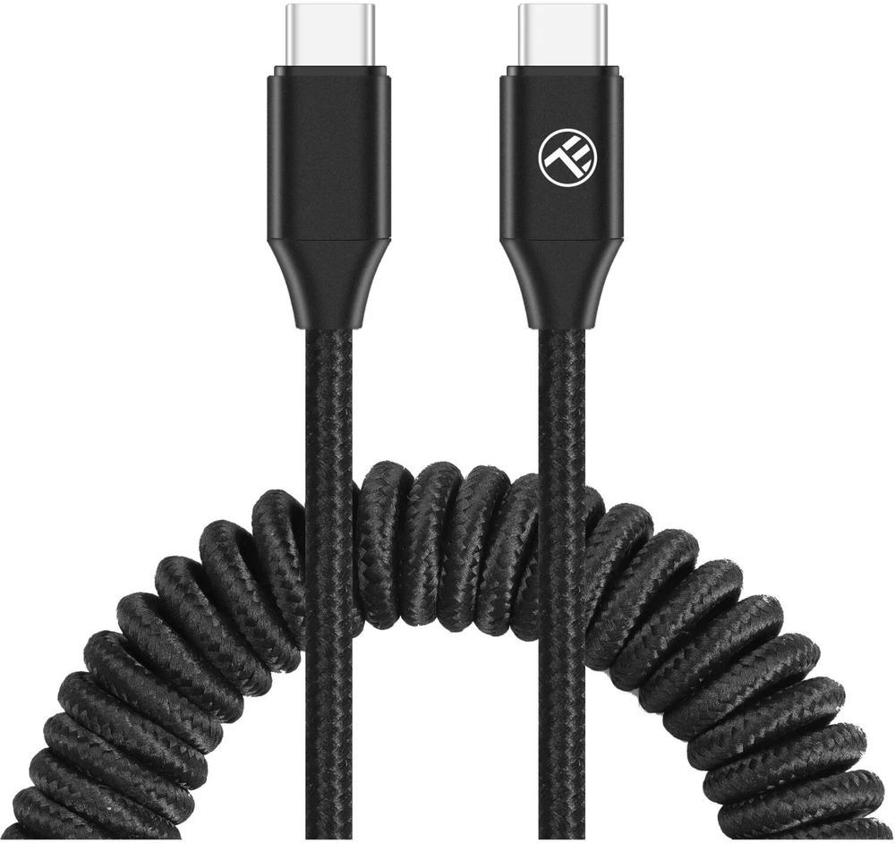 Tellur Tempiamas USB-C į USB-C laidas, iki 60 W, 1,8 m, juodas