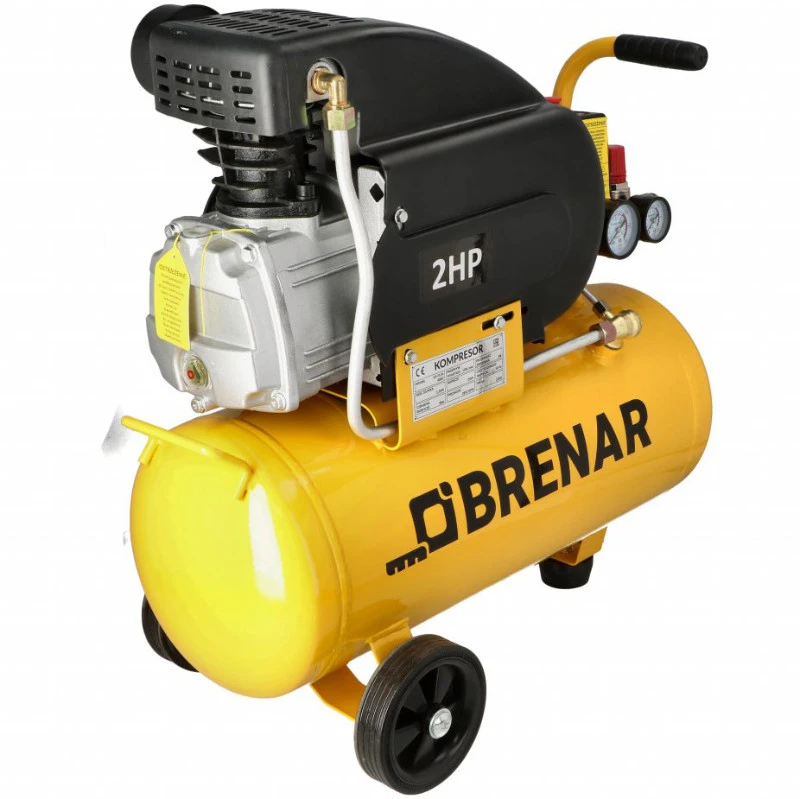 Kompresorius 24l, 8bar, 1.5kW, 198l/min Brenar