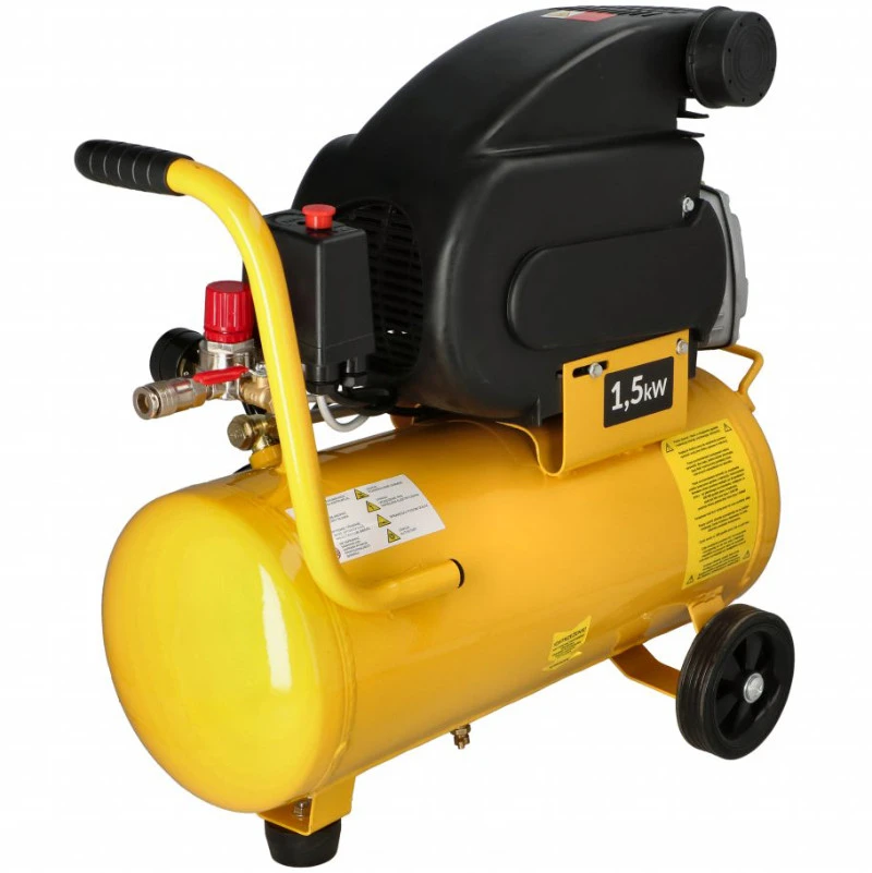 Kompresorius 24l, 8bar, 1.5kW, 198l/min Brenar