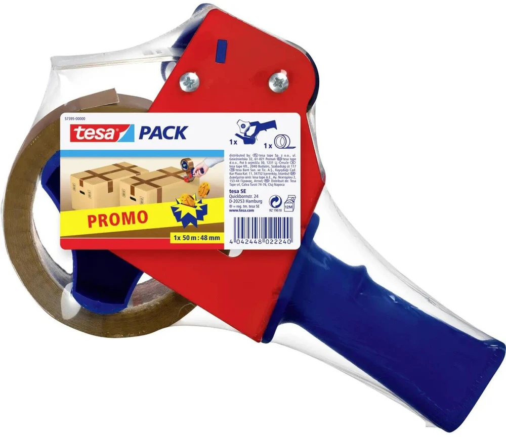 TESA PAKAVIMO JUOSTOS DISPENSERIS STANDARD + PAKAVIMO JUOSTA 50m