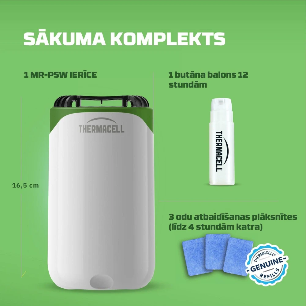 Uodus atbaidantis įrenginys ThermaCell Halo, baltos spalvos