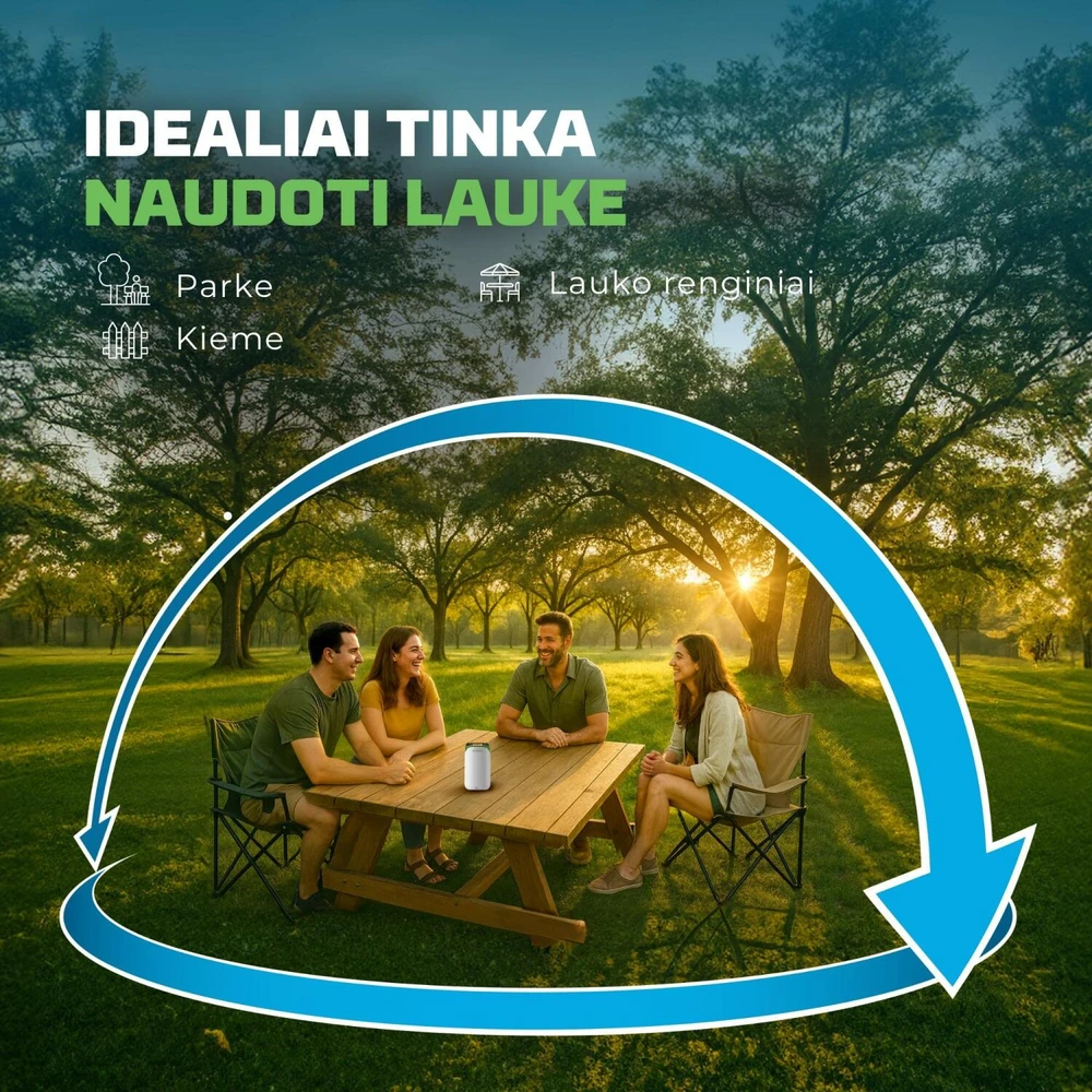 Uodus atbaidantis įrenginys ThermaCell Halo, baltos spalvos