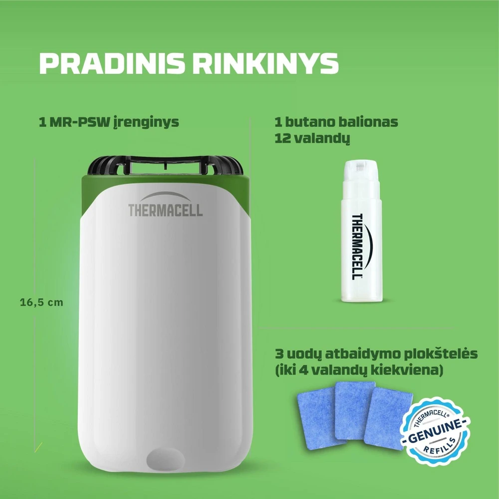 Uodus atbaidantis įrenginys ThermaCell Halo, baltos spalvos