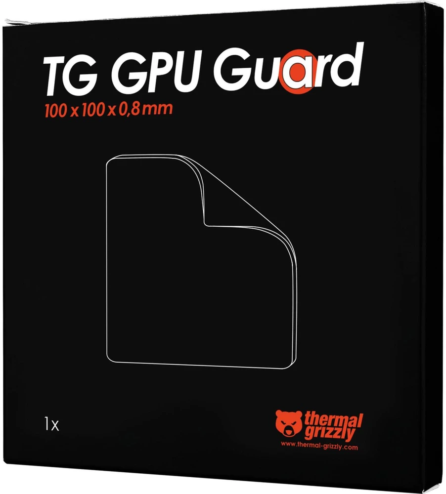 Vaizdo plokštė Thermal Grizzly Terminė „Grizzly“ GPU apsauga – 100 x 100 x 0,8 mm