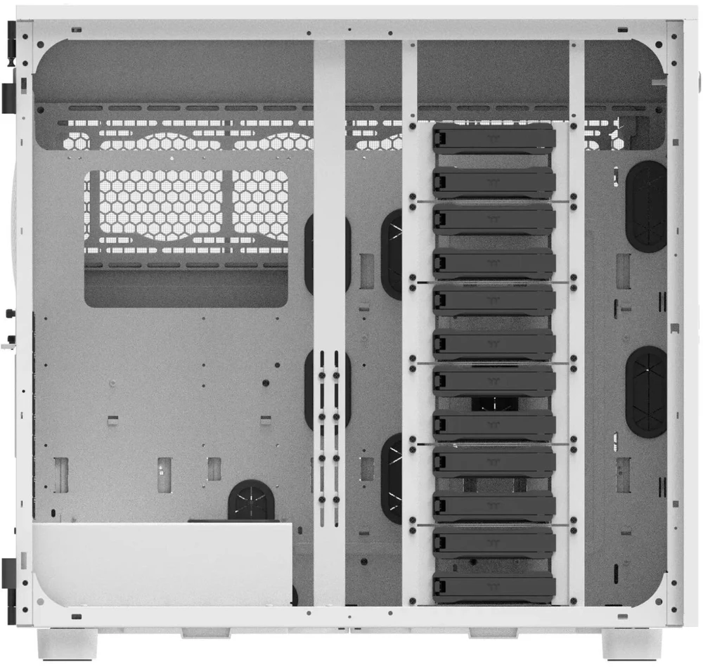 Didelis Thermaltake AX700 TG Snow Baltas