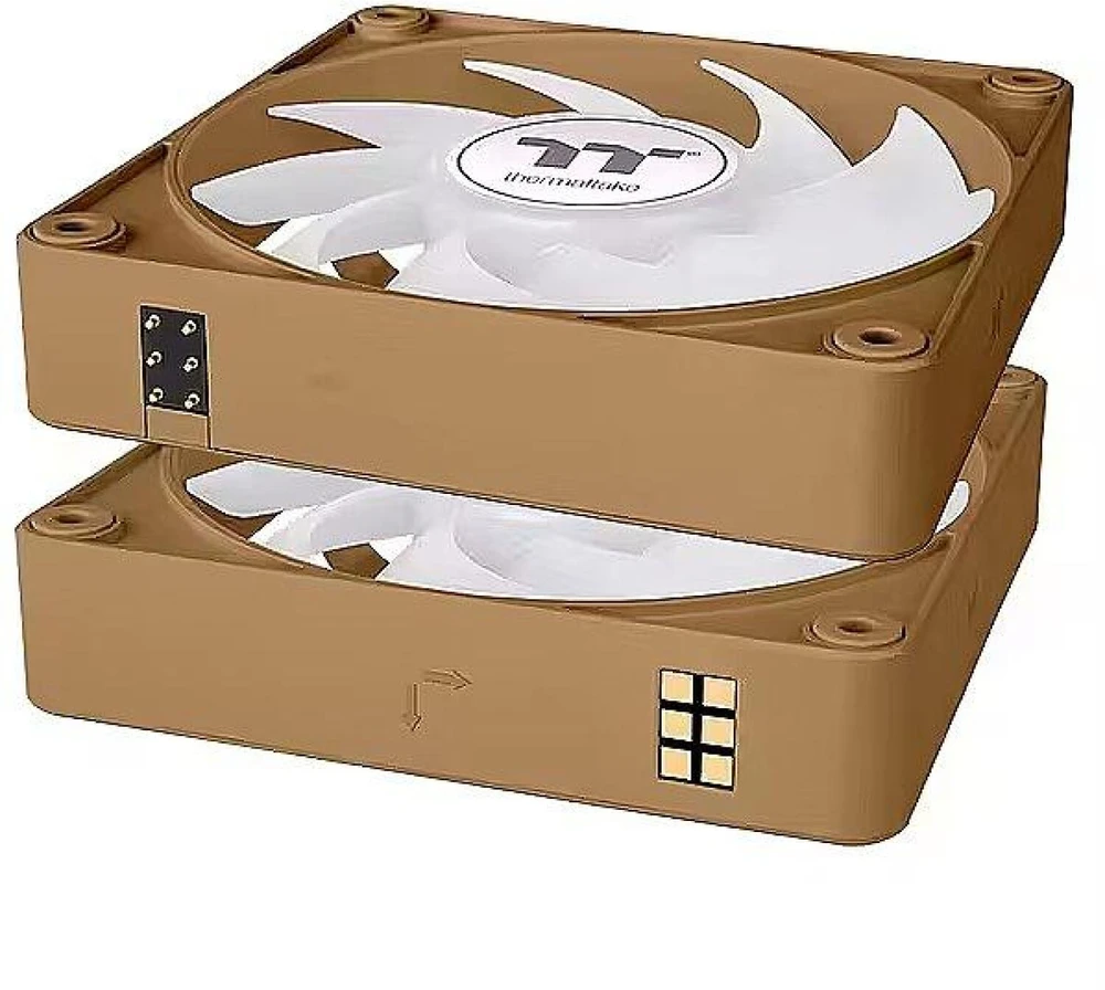 Thermaltake CT120 EX ARGB Sync kompiuterio aušinimo ventiliatorius žvyras smėlis 3 vnt.
