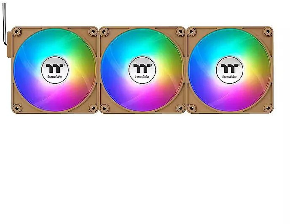 Thermaltake CT120 EX ARGB Sync kompiuterio aušinimo ventiliatorius žvyras smėlis 3 vnt.