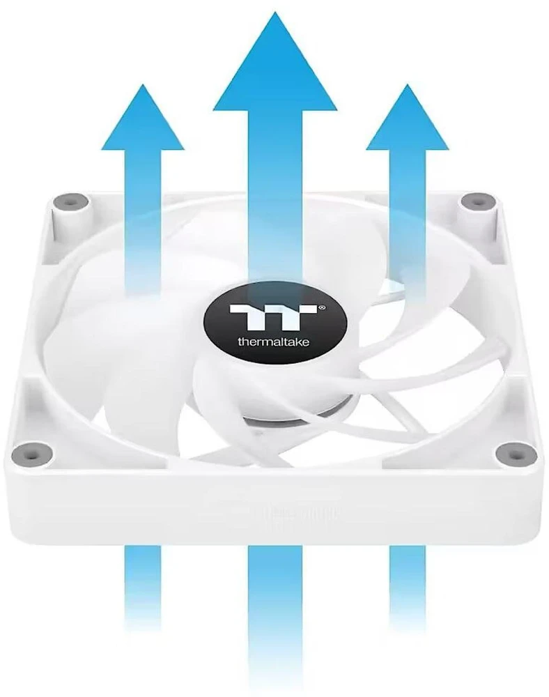 Thermaltake CT120 Reverse ARGB, ventiliatorius, 12 cm, 500 RPM, 2000 RPM, balta