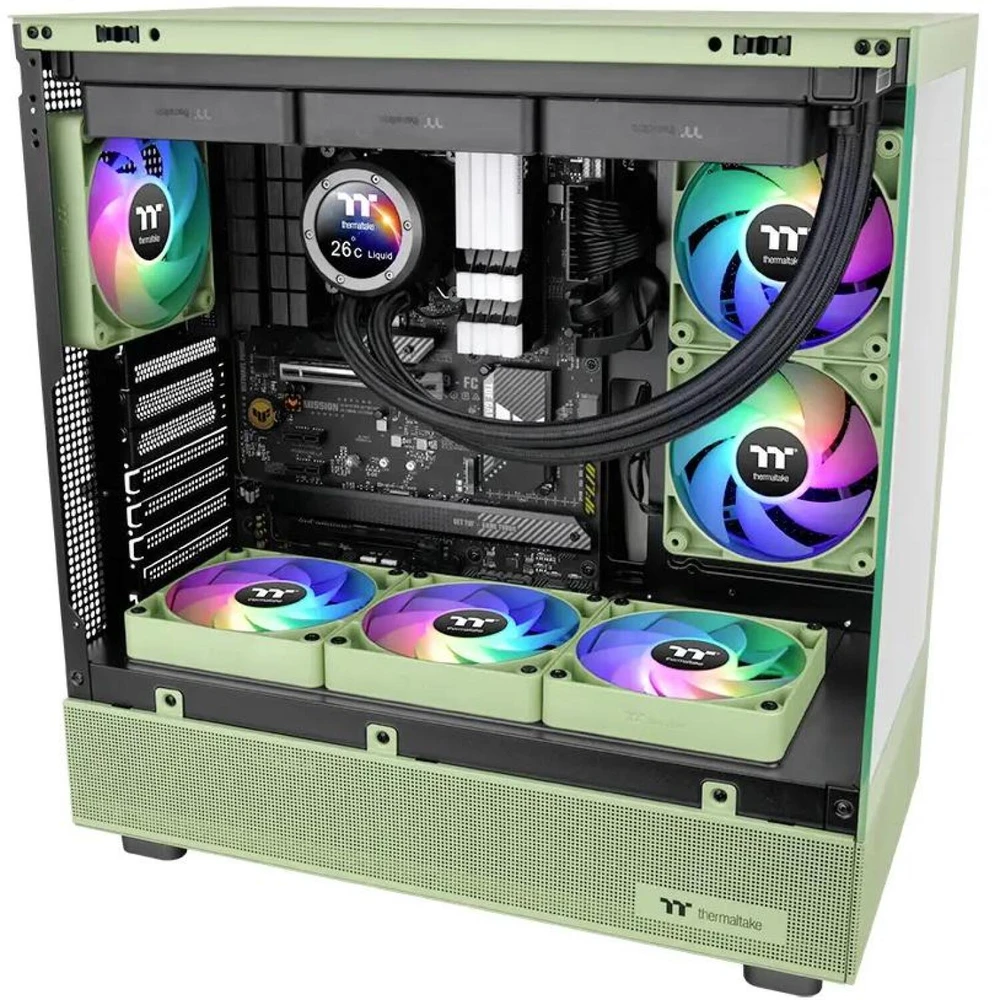 „Thermaltake CT140 ARGB Sync Matcha Žalias 2 vnt. pakuotė | Korpusų ventiliatoriai
