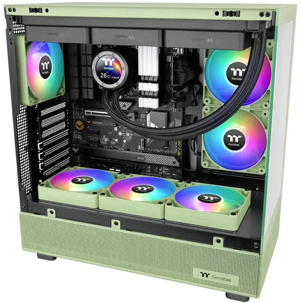 „Thermaltake CT140 ARGB Sync Matcha Žalias 2 vnt. pakuotė | Korpusų ventiliatoriai