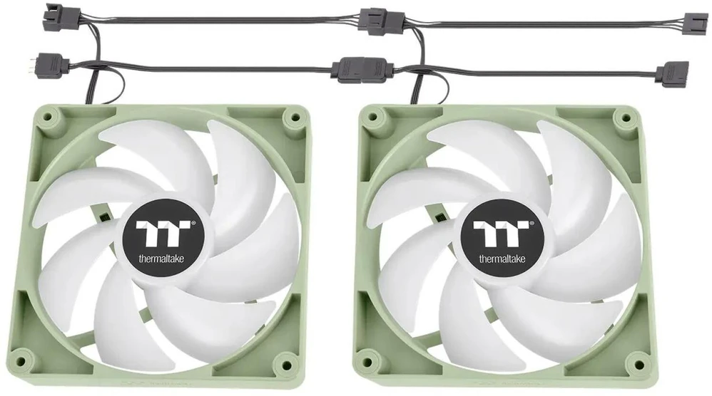 „Thermaltake CT140 ARGB Sync Matcha Žalias 2 vnt. pakuotė | Korpusų ventiliatoriai
