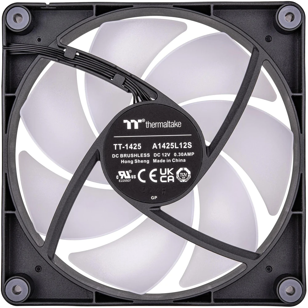 140 mm Thermaltake CT140 ARGB Sync PC aušinimo ventiliatorius 500-1500 aps./min - 2 pak.