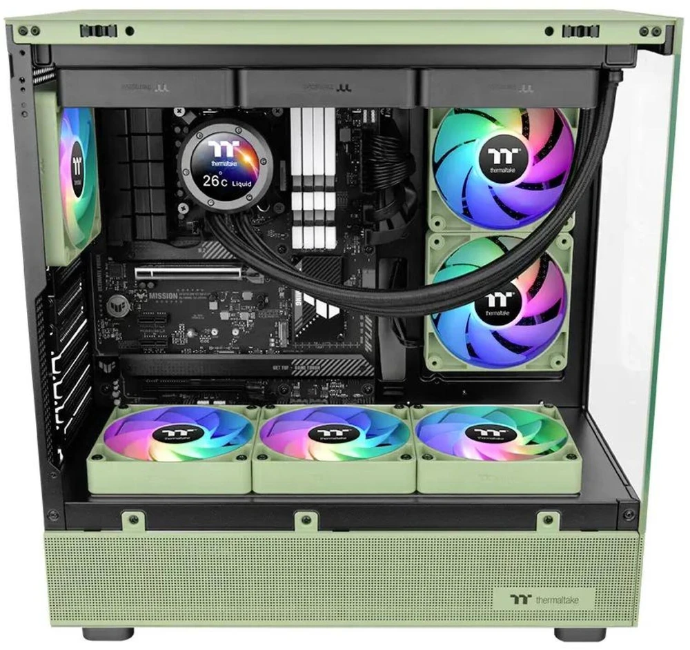 „Thermaltake CT140 ARGB Sync Matcha Žalias 2 vnt. pakuotė | Korpusų ventiliatoriai