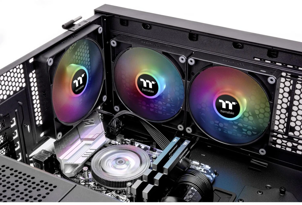 140 mm Thermaltake CT140 ARGB Sync PC aušinimo ventiliatorius 500-1500 aps./min - 2 pak.
