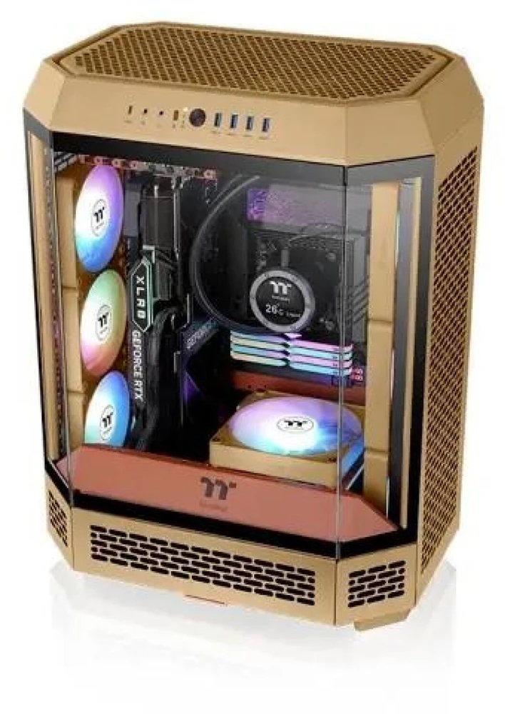 Thermaltake CT140 EX ARGB Sync kompiuterio aušinimo ventiliatorius žvyras smėlis 3 vnt. pakuotė