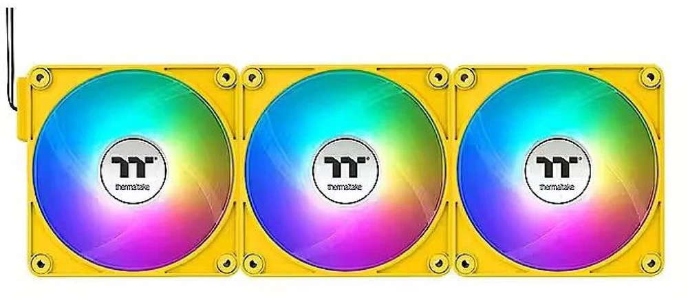 Thermaltake CT140 EX ARGB Sync kompiuterio aušinimo ventiliatorius Bumblebee 3 vnt.