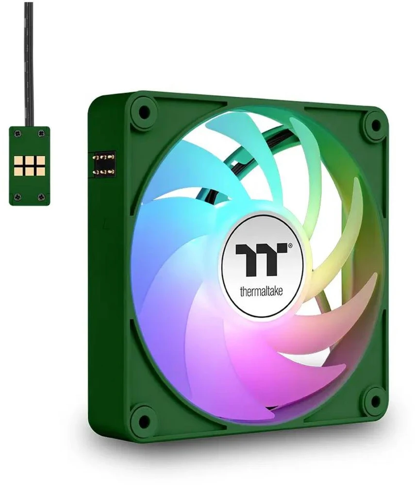 „Thermaltake CT140 EX ARGB Sync Racing Žalias“ 3 colių pakuotė | Akumuliatoriaus laikiklis