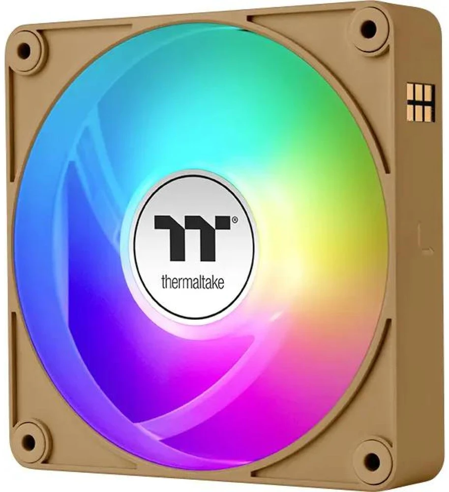 Thermaltake CT140 EX ARGB Sync kompiuterio aušinimo ventiliatorius žvyras smėlis 3 vnt. pakuotė