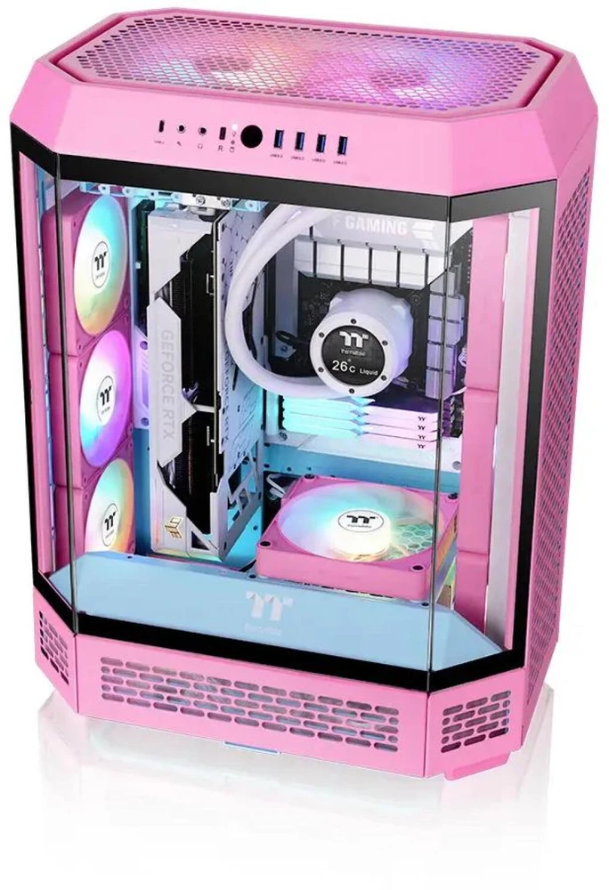 Wentylator Thermaltake CT140 EX Reverse ARGB Sync 3-pack rožinė (CL-F229-PL14PK-A)