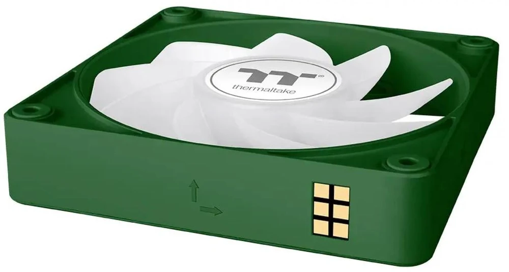 Thermaltake CT140 EX atvirkštinio ARGB sinchronizavimo kompiuterio korpuso ventiliatorius 14 cm žalias 3 vnt.