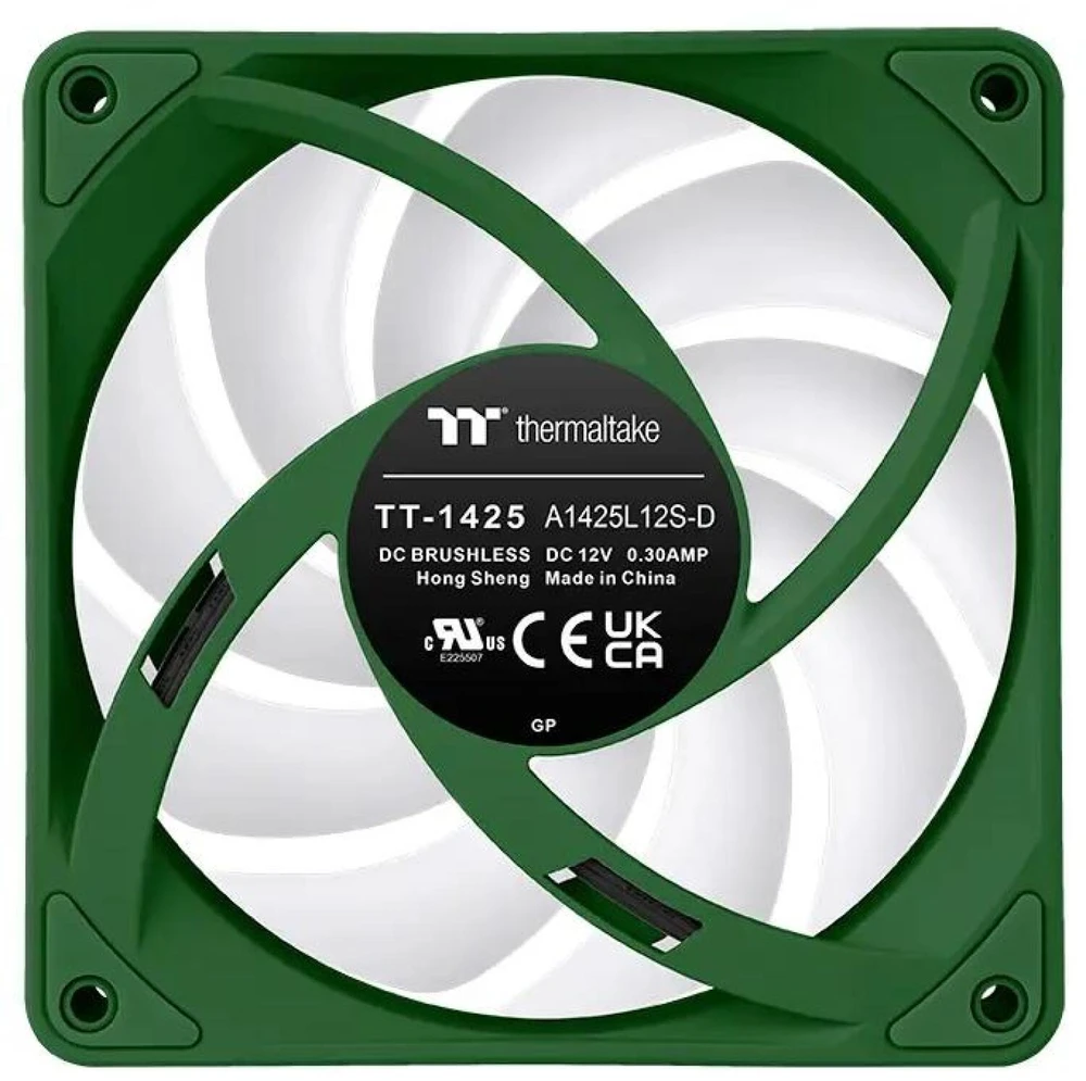Thermaltake CT140 EX atvirkštinio ARGB sinchronizavimo kompiuterio korpuso ventiliatorius 14 cm žalias 3 vnt.