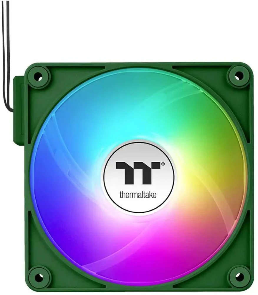 Thermaltake CT140 EX atvirkštinio ARGB sinchronizavimo kompiuterio korpuso ventiliatorius 14 cm žalias 3 vnt.