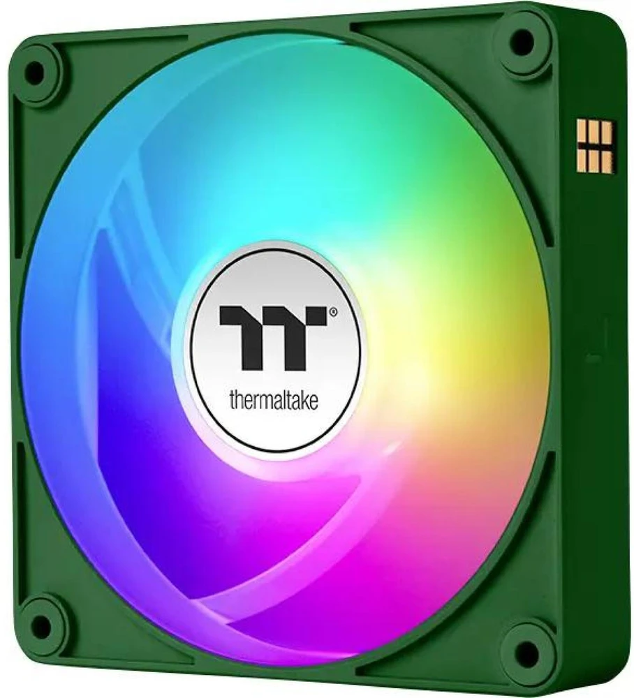 Thermaltake CT140 EX atvirkštinio ARGB sinchronizavimo kompiuterio korpuso ventiliatorius 14 cm žalias 3 vnt.