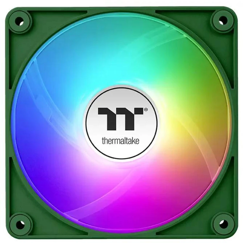 Thermaltake CT140 EX atvirkštinio ARGB sinchronizavimo kompiuterio korpuso ventiliatorius 14 cm žalias 3 vnt.