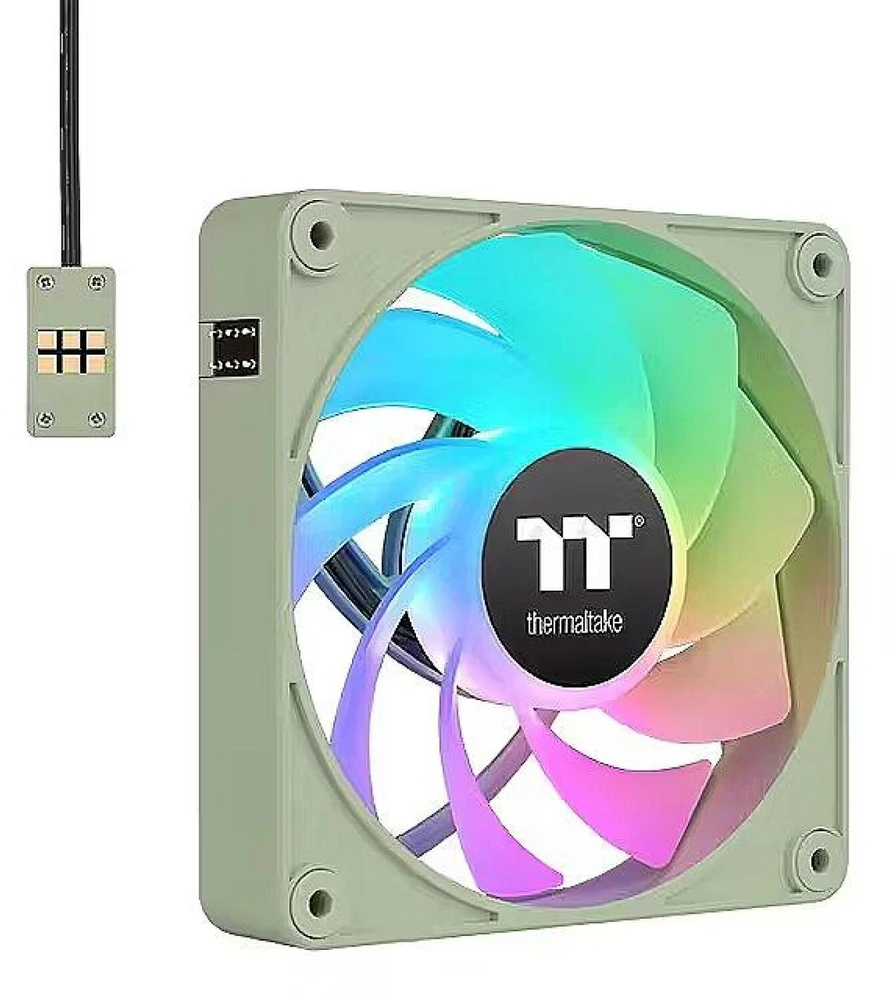 Thermaltake CT140 EX Reverse ARGB Sync Matcha Žalias 3 pack korpuso ventiliatoriai - 3 vnt.